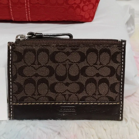 FIRM PRICE! Coach Y2K Signature Collection Mini Canvas/Leather Handbag/Wallet - Picture 4 of 16